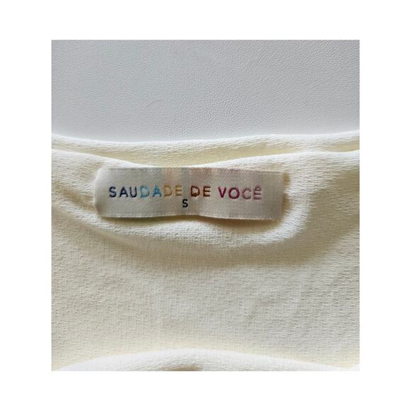 NWOT Saudade De Voce X Revolve White Dove Top, Size S - Picture 4 of 8